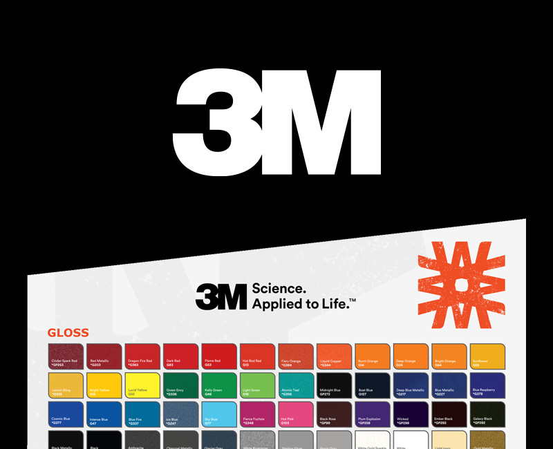 3M Vinyl Colour Chart